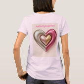 Perfect Imperfect Hart Roze T-shirt (Achterkant)