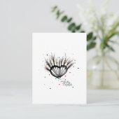 Perfect Imperfect LOVE hart illustratie Briefkaart (Staand voorkant)