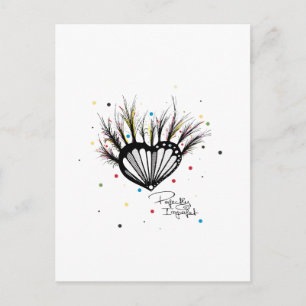 Perfect Imperfect LOVE hart illustratie Briefkaart