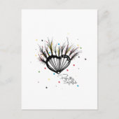 Perfect Imperfect LOVE hart illustratie Briefkaart (Voorkant)