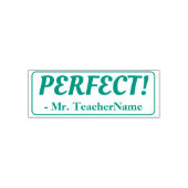 "PERFECT!" Instructeur Feedback Rubberen stempel (Design)