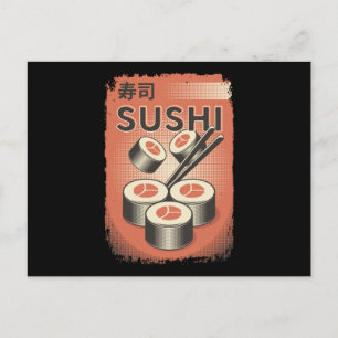 Perfect Japans Sushi Food    stijlontwerp Briefkaart