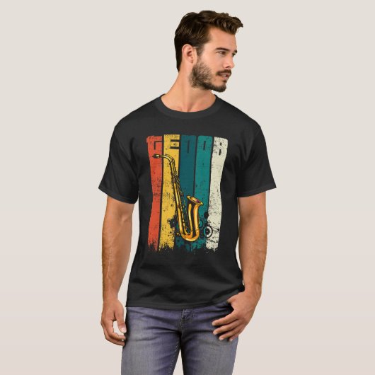 Perfect Jazz Tenor Saxophone Cool Sax Musician Gif T-shirt (Voorkant volledig)