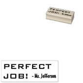 "PERFECT JOB!" Leraar Rubber Stamp Rubberstempel (Gestempeld)