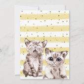 Perfect Kattenfeestje Kinderverjaardag  Kaart (Achterkant)