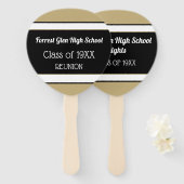 Perfect! Klasse reünie hand fans Handwaaier (Voorkant en achterkant)