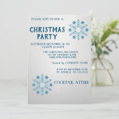 Perfect, kool, blauw kerstfeest kaart (Staand voorkant)