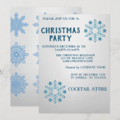 Perfect, kool, blauw kerstfeest kaart (Voorkant / Achterkant)