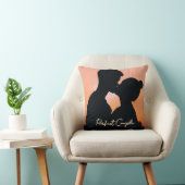 Perfect Koppel Romantisch Schrift Personaliseer Fo Kussen (Stoel)
