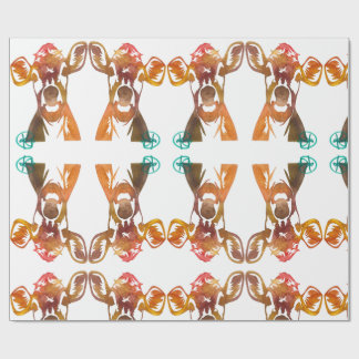 Perfect Lady Koe Art Wrapping Paper Cadeaupapier