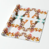 Perfect Lady Koe Art Wrapping Paper Cadeaupapier (Uitgerold)