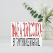 Perfect lichaam briefkaart (Staand voorkant)