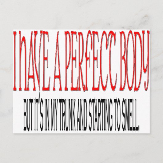 Perfect lichaam briefkaart (Voorkant)
