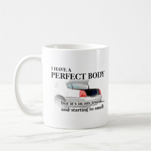Perfect lichaam in Trunk Funny Mug Humor Koffiemok