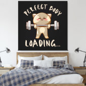 Perfect lichaam laden... canvas afdruk (Insitu (Slaapkamer))