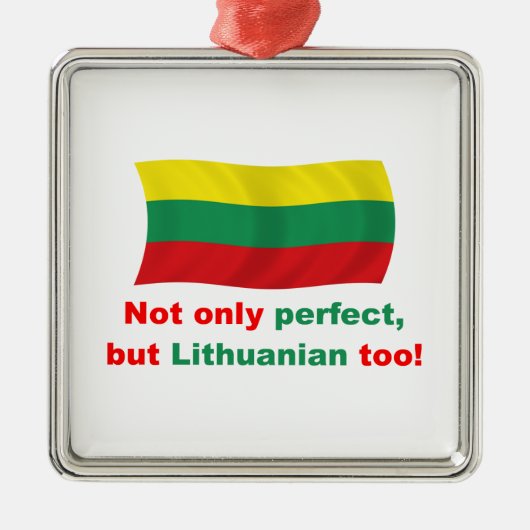 Perfect Litouws Metalen Ornament (Voorkant)
