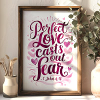 Perfect Love Christelijke Bijbeltekst Muur Kunst