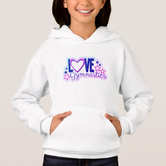 Perfect Love Gymnastics Sweatshirt Paars Pink (Voorkant)