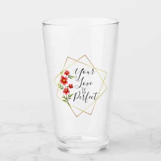 Perfect Love Latte Mok Glas (Voorkant)