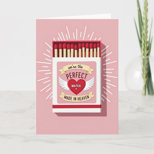 Perfect Love Match Made In Heaven Card Kaart (Voorkant)