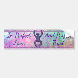 Perfect Love & Perfect Trust - Fairy Colors Bumpersticker