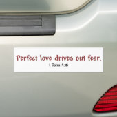 Perfect Love (wit) Bumpersticker (Op auto)