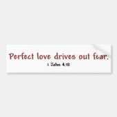 Perfect Love (wit) Bumpersticker (Voorkant)