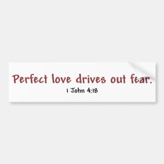 Perfect Love (wit) Bumpersticker