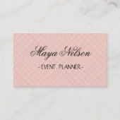 Perfect, Luxe roze Visitekaartje (Voorkant)