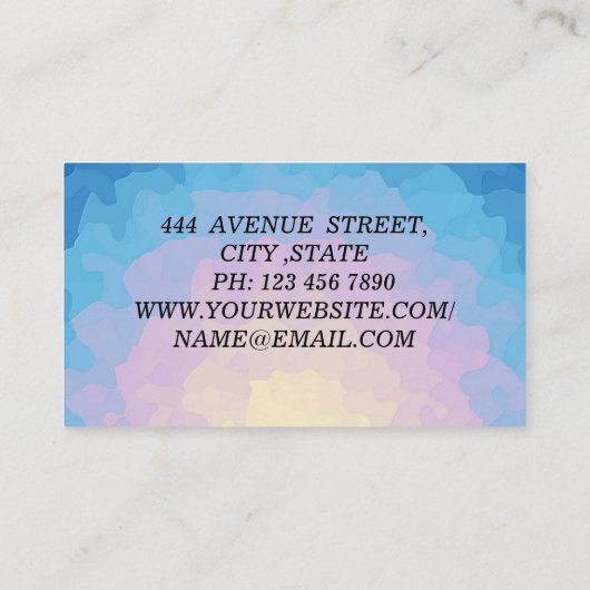 Perfect, Luxe Visitekaartje (Achterkant)