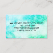 Perfect, Luxe White Green Visitekaartje (Achterkant)