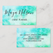 Perfect, Luxe White Green Visitekaartje (Voorkant / Achterkant)