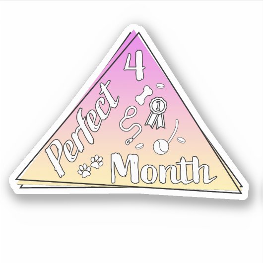 Perfect Maand Sticker - April (Voorkant)