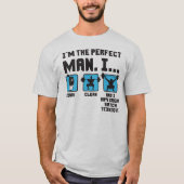 Perfect Man - Funny Weightlift Gym T-shirt (Voorkant)