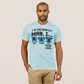 Perfect Man - Grappige Gewichtheffen Gym T-shirt (Voorkant volledig)