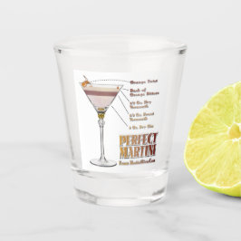 Perfect Martini Cocktail Recept Kunst Shot Glas