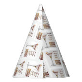 Perfect Martini Cocktail Recipe Art Feesthoedjes (Achterkant)