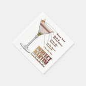 Perfect Martini Cocktail Recipe Art Servet (Hoek)