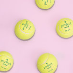 Perfect Match Bachelorette Wedding Favor Tennisballen<br><div class="desc">Geef je bacheloretfeestje of vrijgezellenfeest een leuke en unieke aanraking met onze gepersonaliseerde tennisballen, met de slogan "Perfect Match" en aangepast aan de initialen van de bruid en de bruidegom en de trouwdatum. Onze gepersonaliseerde tennisballen zijn veelzijdig en passen verschillende bachelorette- of vrijgezellenfeest-thema's aan, zoals "Laatste schommeling voor de Ring",...</div>