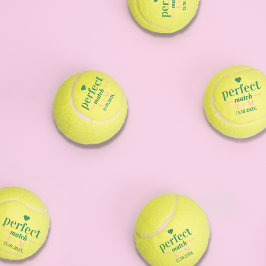 Perfect Match Bachelorette Wedding Favor Tennisballen