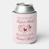 Perfect Match Bridal Shower Bachelorette Favor Blikjeskoeler (Blikje Achterkant)