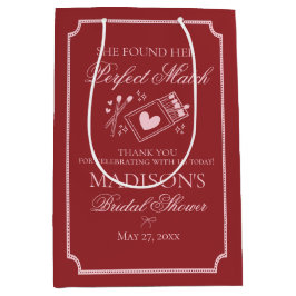 Perfect Match Bridal Shower Bachelorette Favor Medium Cadeauzakje