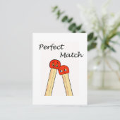 Perfect Match Briefkaart (Staand voorkant)