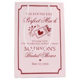Perfect Match Bruidsdouche Bruidsfeest Favor Medium Cadeauzakje