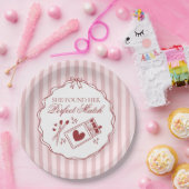 Perfect Match Bruidsfeest Jonggezellenfeest Papieren Bordje (Feest)