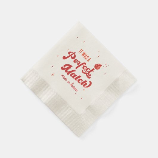 Perfect Match Bruidsfeestje Servet (Hoek)