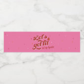 Perfect Match Bruidsfeestje Waterfles Etiket (Enkel label)