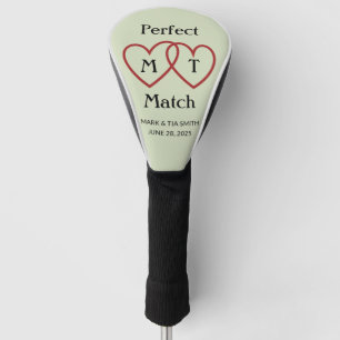 Perfect Match Gepersonaliseerde Golf Head Hoesje Golfheadcover