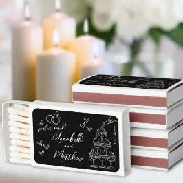 Perfect Match Hand Getekende Trouw Matchbox Favore