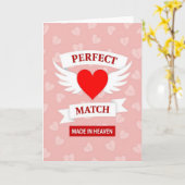 Perfect Match Harten Patroonkaart Kaart (Gele Bloem)